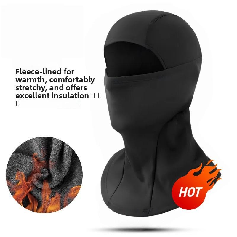 Winter Outdoor Cycling Mask, Thermal Hood, Ski Sports Face Mask, Men's and Women's Windproof and Cold Protective Gear, Hat