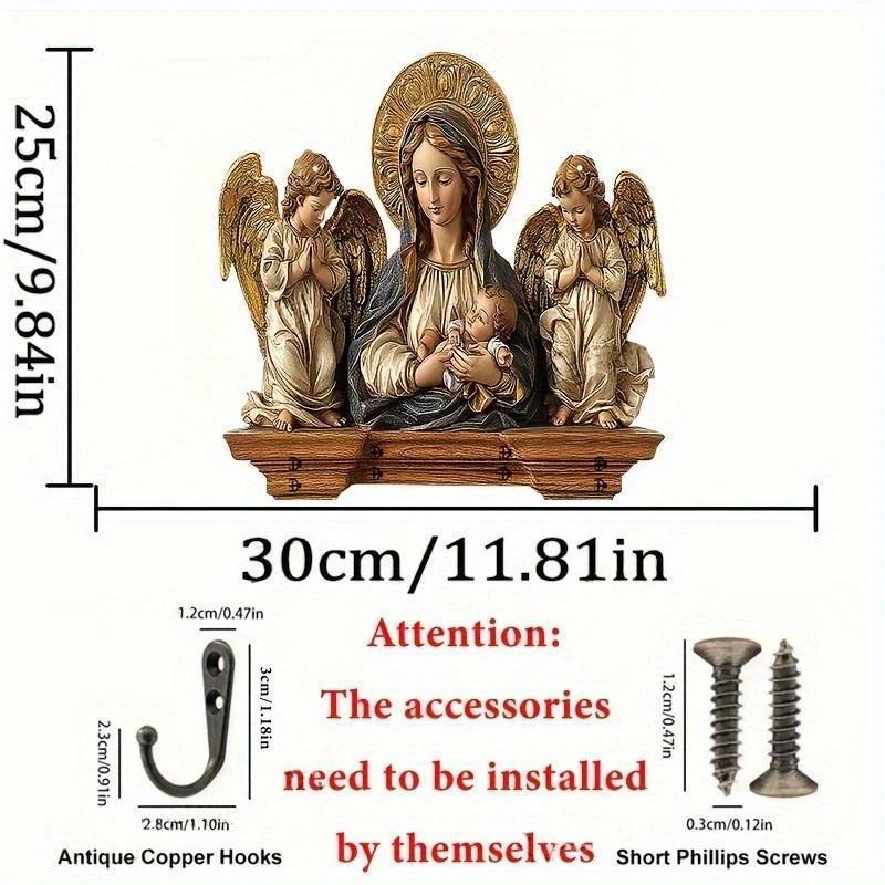 New Christmas Pendant Wooden Flat Decorative Jewelry Key Rack Decorative Pendant Wooden Wholesale