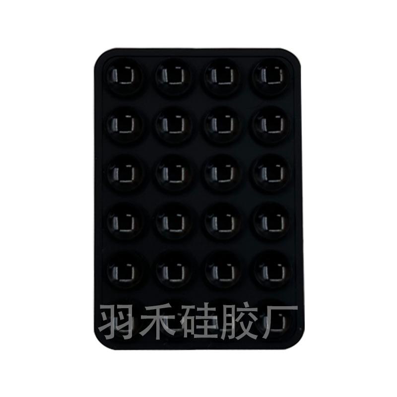 24 Capsules 28 Silicone Suction Cups, Single and Double-sided Suction Cups, Anti-skid Mobile Phone Case Attached To The Back, Portable Mobile Phone Holder, Square.