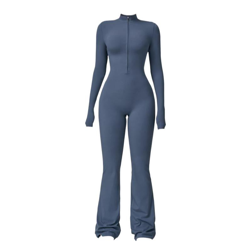 Cloud Sense Long Sleeve Yoga Onesie High-intensity Fitness Exercise One-piece Tight Fit
