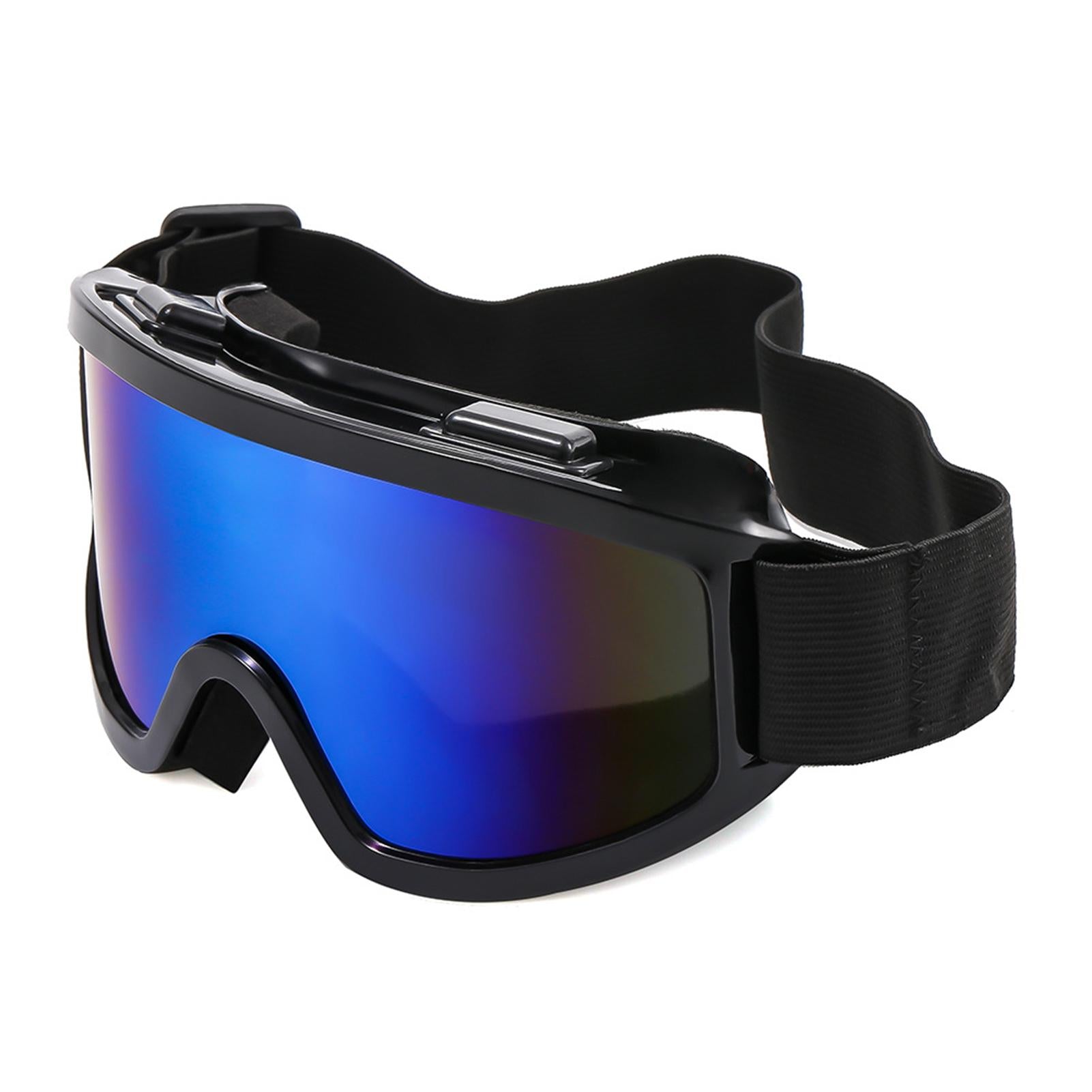 Large Frame Ski Goggles with Colorful Lens Anti-Collision Anti-Glare Lens Outdoor Sport Snow Snowboard for Snowboarding Skiing