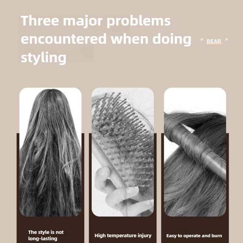 Hot Sale 2-in-1 Cold Air Hair Straightener Extended Heating Aluminum Plate Hair Straightener Splint Hair Curler