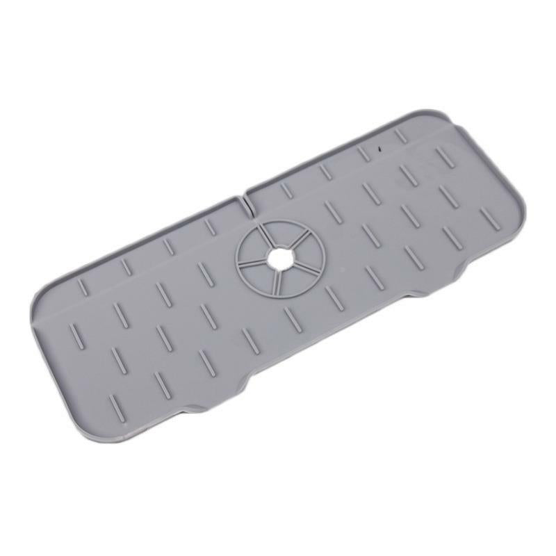 New Silicone Kitchen Faucet Splash-proof Handle Drip Collection Tray Drain Pad Sponge Drying Pad