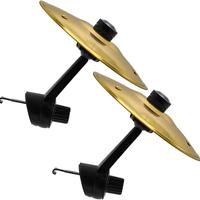 Car Crash Cymbal Air Vent Toy – Mini Metal Drum Cymbals for Dashboard, Funny Musical Gadget Gift for Drummer Drivers, Fits All Vehicles