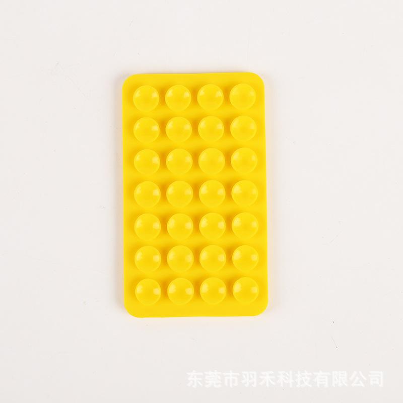 24 Capsules 28 Silicone Suction Cups, Single and Double-sided Suction Cups, Anti-skid Mobile Phone Case Attached To The Back, Portable Mobile Phone Holder, Square.