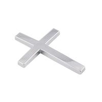 2 Pack Car Metal Decal – 3D Stainless Steel Cross Decal, Scratch Marking Decal, Rear End Decal, Custom Body Decoration