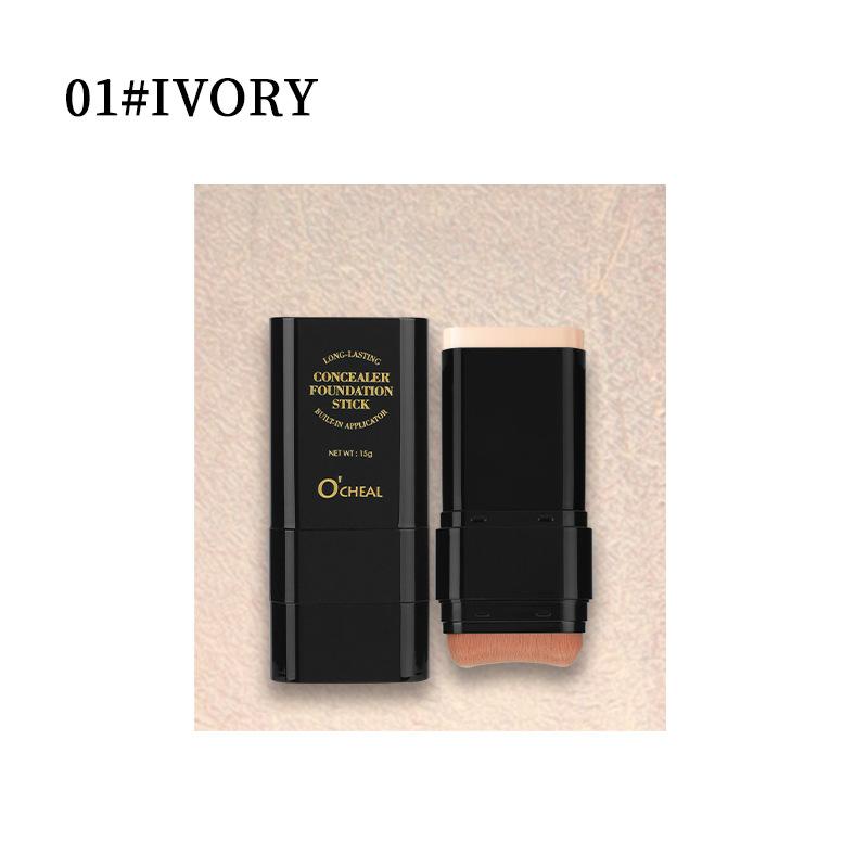 Concealer Foundation Cream, Foundation Brush + Foundation Cream 2-in-1