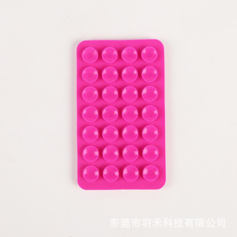 24 Capsules 28 Silicone Suction Cups, Single and Double-sided Suction Cups, Anti-skid Mobile Phone Case Attached To The Back, Portable Mobile Phone Holder, Square.