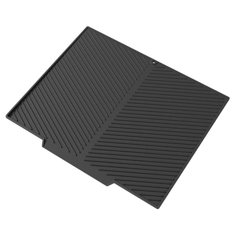 Silicone Slope Drain Mat Large Diversion Dish Plate Drying Mat Funnel Drain Mat Bar Coaster