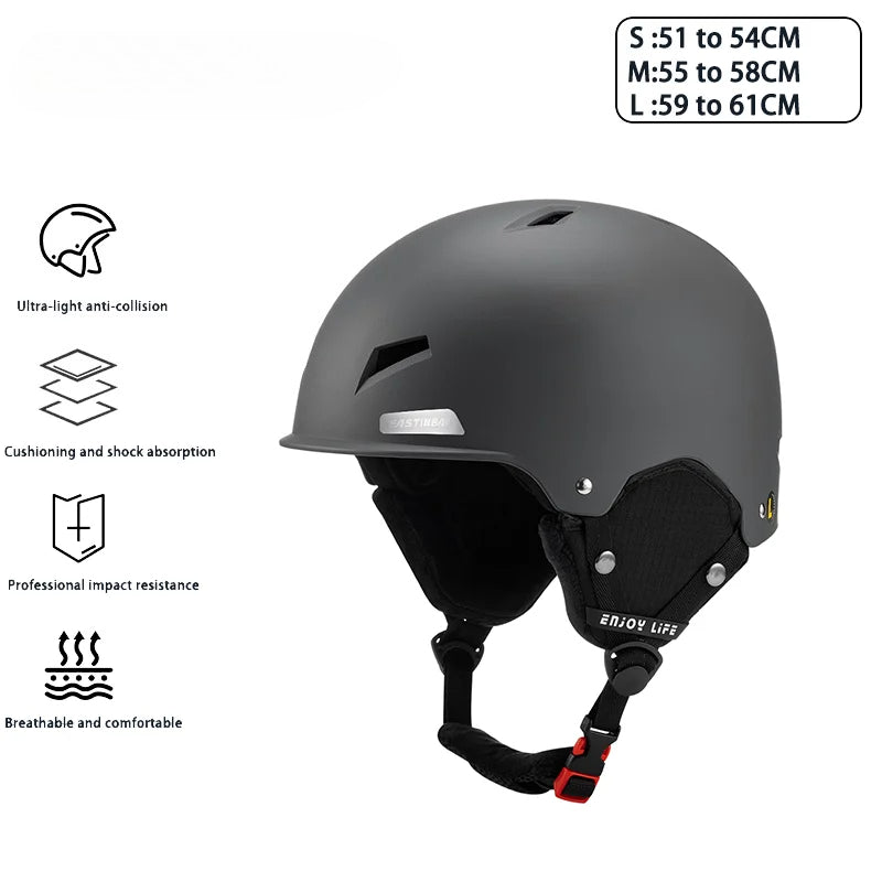WINROCK Ski Helmet Is Lightweight, Breathable, Anti-collision and Warm for Men and Women, Outdoor Ski Equipment for Children