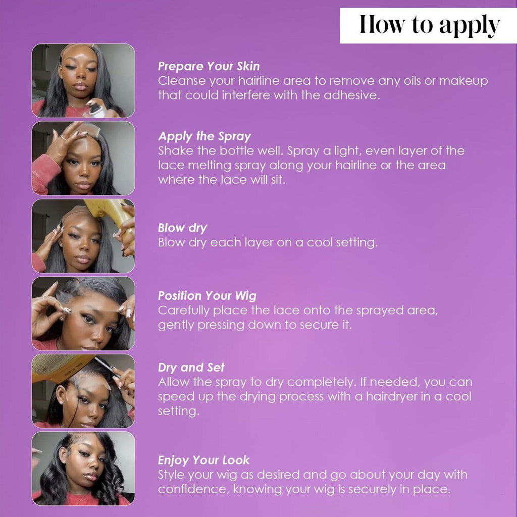 New Wig Bonding Spray, Wig Lace Setting Invisible Spray