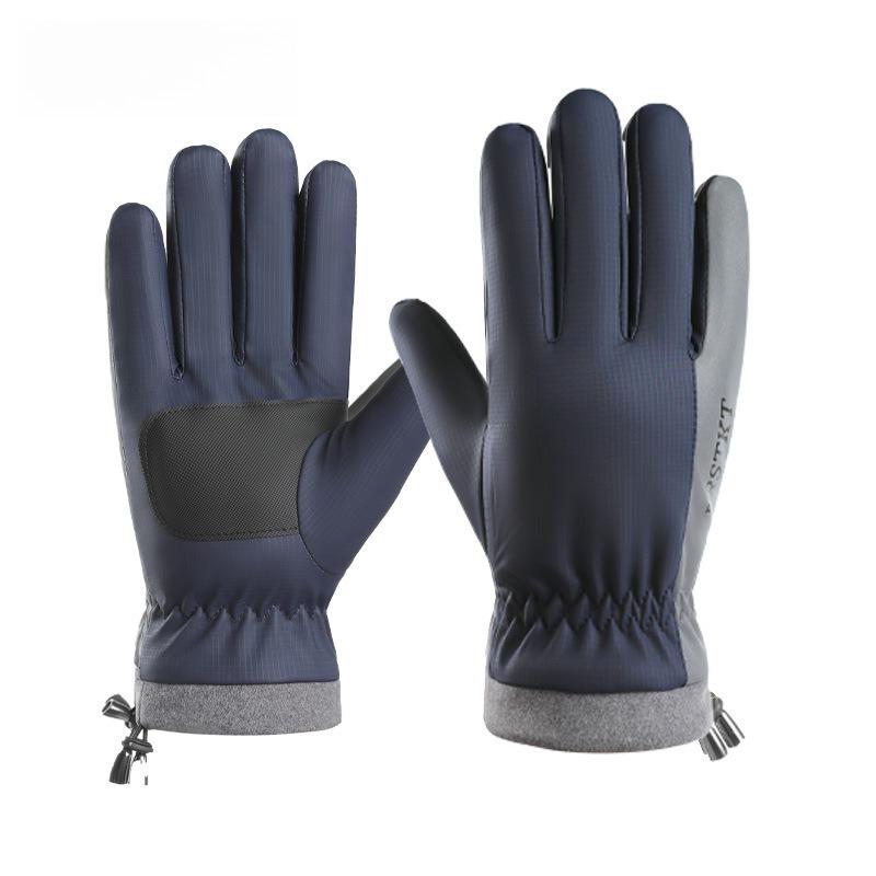 Autumn and Winter Men's Warm Gloves, Skin Feeling Windproof, Cold-proof and Non-slip, Touch Screen Riding Men's and Women's Winter Gloves