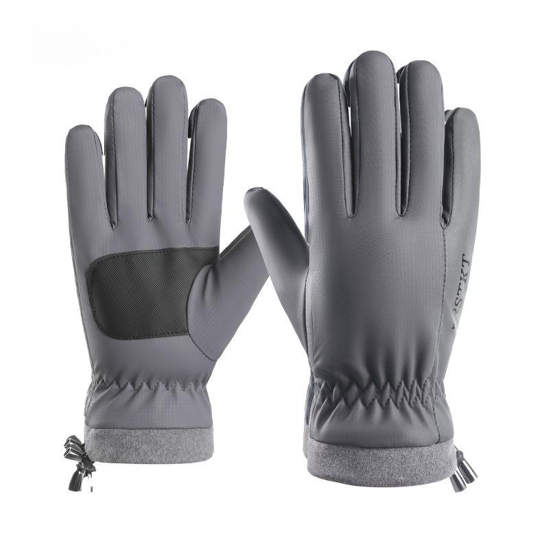 Autumn and Winter Men's Warm Gloves, Skin Feeling Windproof, Cold-proof and Non-slip, Touch Screen Riding Men's and Women's Winter Gloves