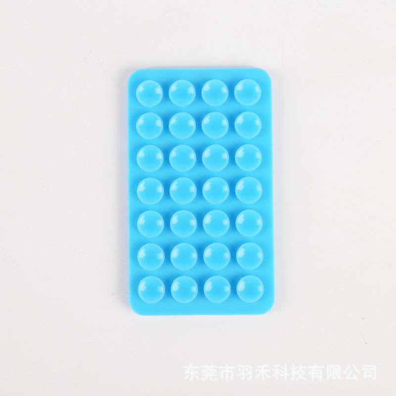 24 Capsules 28 Silicone Suction Cups, Single and Double-sided Suction Cups, Anti-skid Mobile Phone Case Attached To The Back, Portable Mobile Phone Holder, Square.