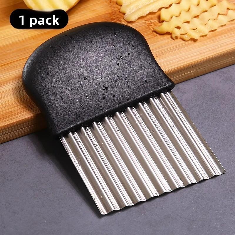 Wolf Tooth Potato Knife Commercial Multi-functional Stainless Steel Cutting Potato Wave Knife Potato Grid Potato Pattern Knife Ripple
