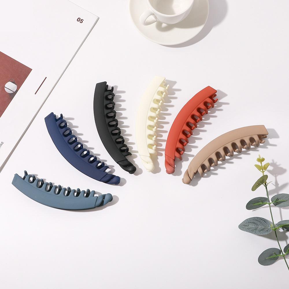 Frosted banana clip vertical clip high temperament ponytail fixed artifact grab clip hairpin shark clip wholesale