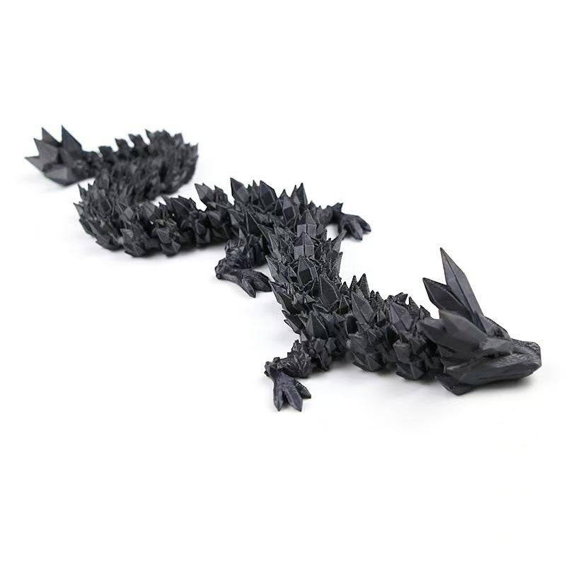 3D Printing Crystal Dragon Full Joint Movable Simulation Toy Desktop Creative Ornament Gift China Dragon Cross-border