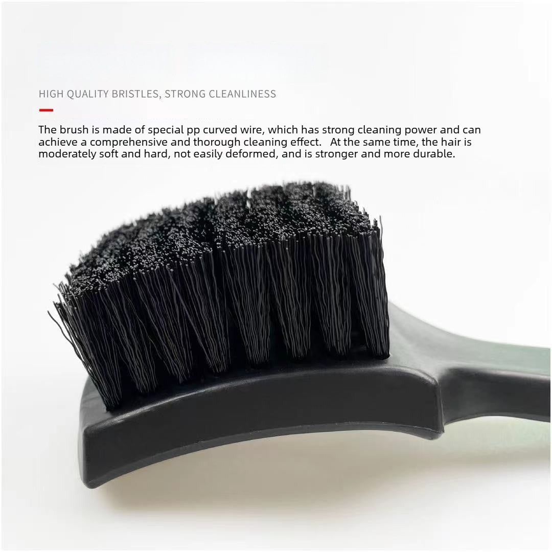 Car Interior Cleaning Brush – Stiff Bristle Floor Mat & Carpet Scrub Brush with Long Handle, Heavy-Duty Auto Detailing Tool