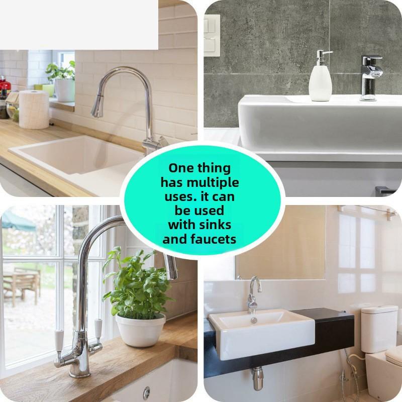 New Silicone Kitchen Faucet Splash-proof Handle Drip Collection Tray Drain Pad Sponge Drying Pad