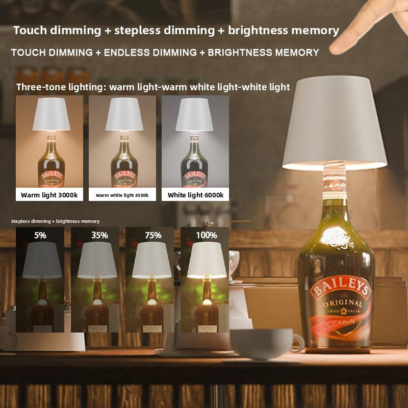 Bar Ambient Light Wine Cork Light LED Bar Restaurant Ambient Desk Light Outdoor Camping Table Decoration Rechargeable Wine Head Night Light